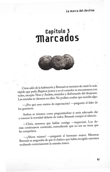 Página maquetada del capítulo 3, Marcados